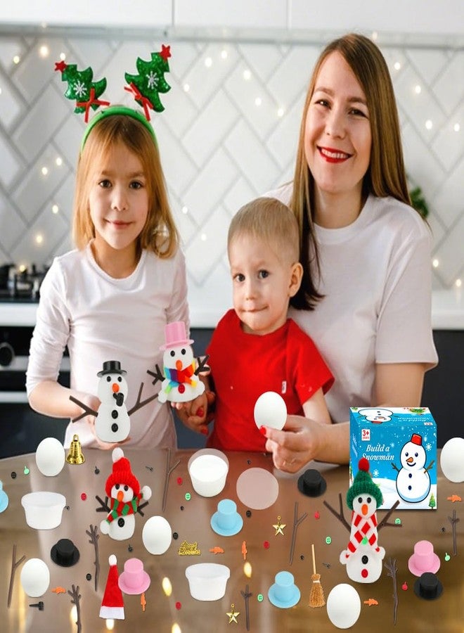 Bingcute Build a Snowman Kit, 10 Pack Air Dry Modeling Clay Art Craft Supplies Christmas Crafts for Kids Ages 4-8 8-12 Christmas Activities Party Favors Toddler Boys Girls Stocking Stuffers Gifts Xmas Decor - Image 3
